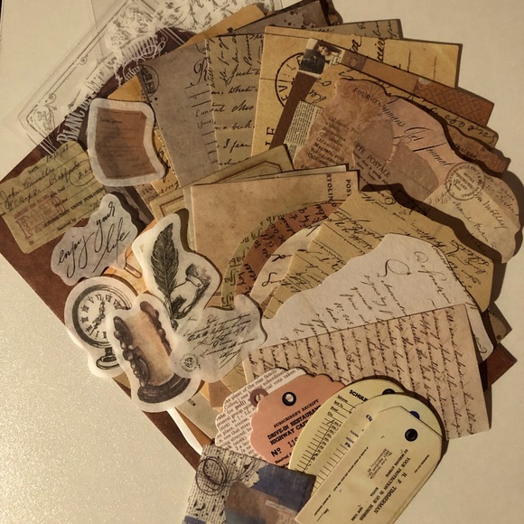 50pc+ Vintage Paper Ephemera - Perfect For Junk Journals/Scrapbooking - Picture 3 of 4